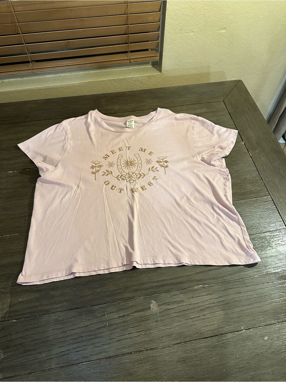 Women’s Pink XXL Light Pink Graphic Tee - Meet Me Out West